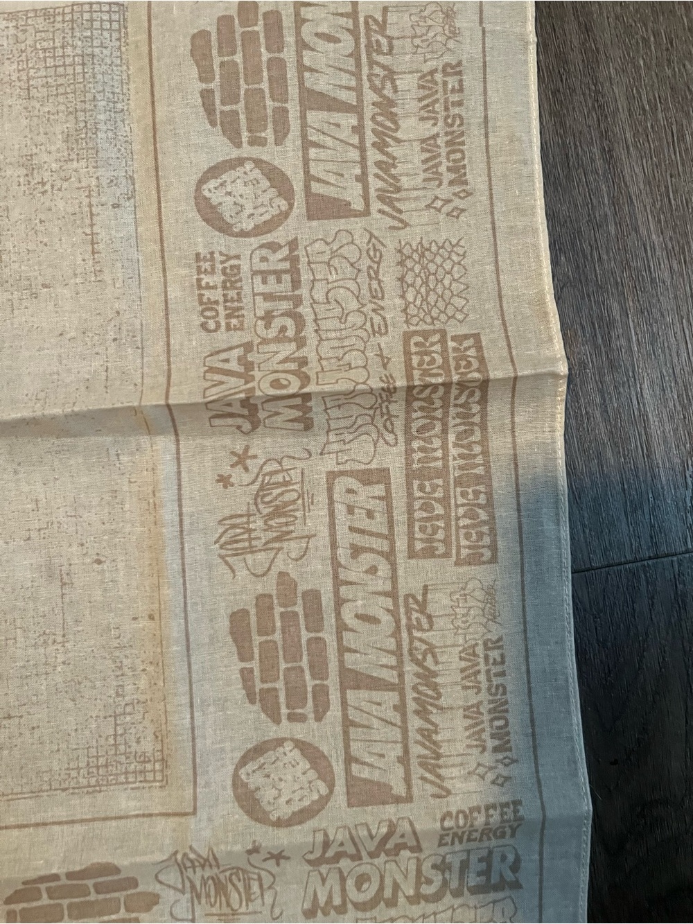 Java Monster Beige Logo Bandana - Picture 3 of 5